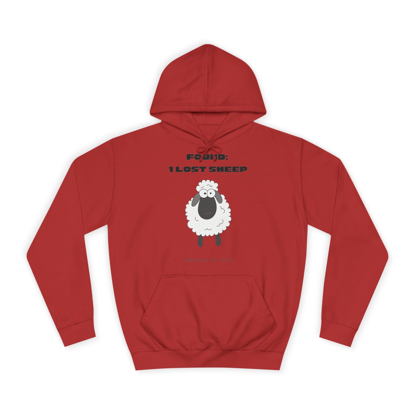 Christian College Hoodie 'Found, 1 Lost Sheep' Matthew 18:12-14