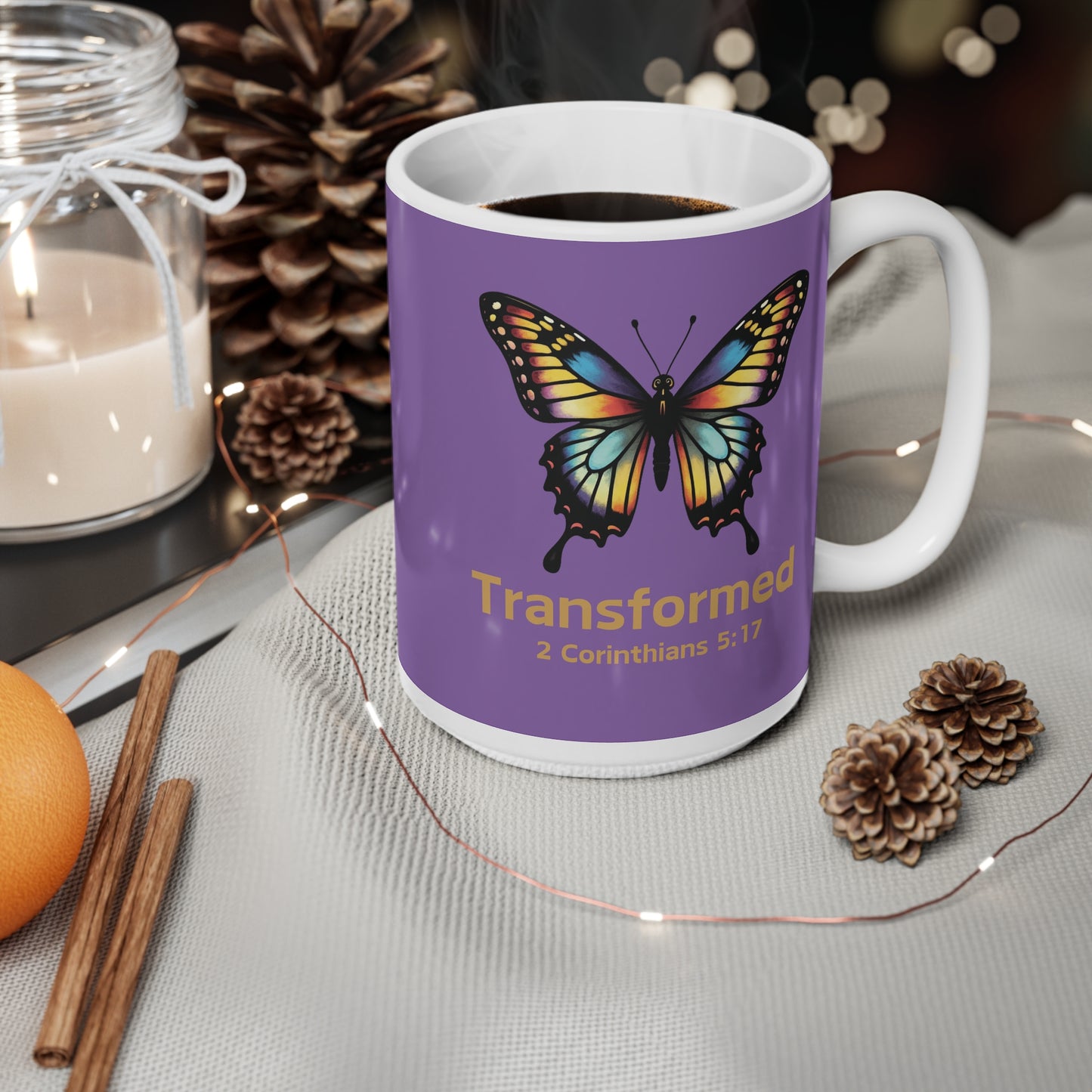 Faith-Based Ceramic Coffee Cup - Fun Design for Christian Coffee Lovers