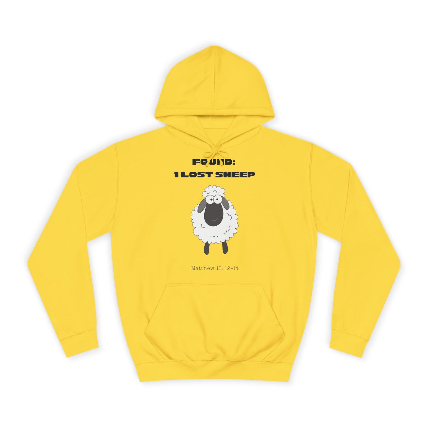 Christian College Hoodie 'Found, 1 Lost Sheep' Matthew 18:12-14