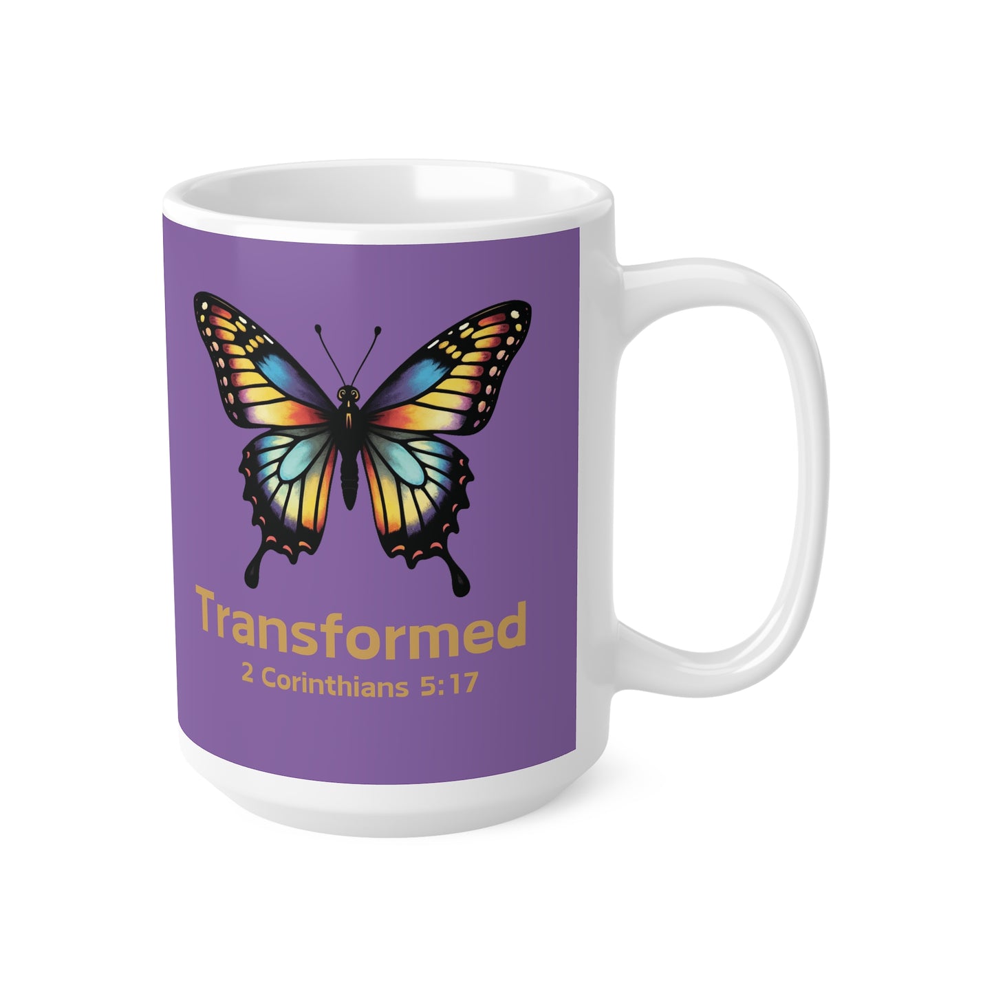 Faith-Based Ceramic Coffee Cup - Fun Design for Christian Coffee Lovers