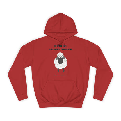 Christian College Hoodie 'Found, 1 Lost Sheep' Matthew 18:12-14
