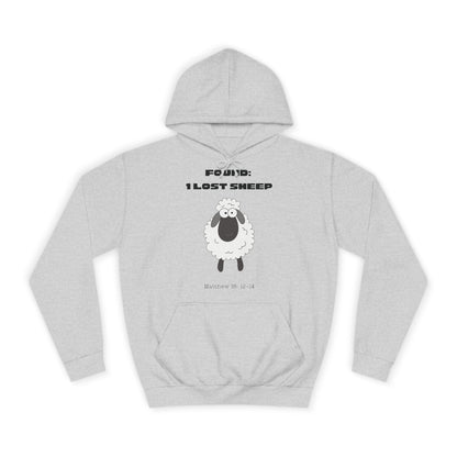 Christian College Hoodie 'Found, 1 Lost Sheep' Matthew 18:12-14