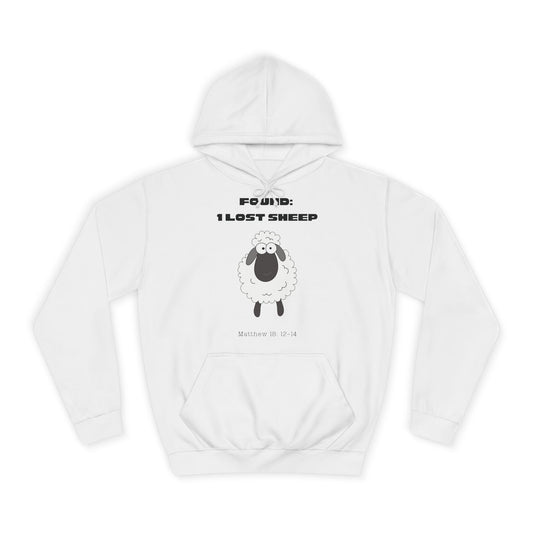 Christian College Hoodie 'Found, 1 Lost Sheep' Matthew 18:12-14